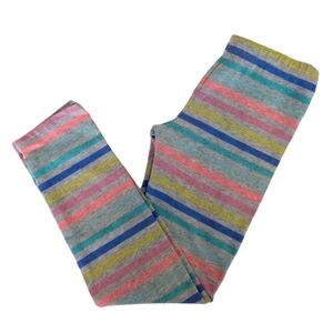 Cat & Jack Colorful  Cotton Girls Striped Kids Leggings Size 5T